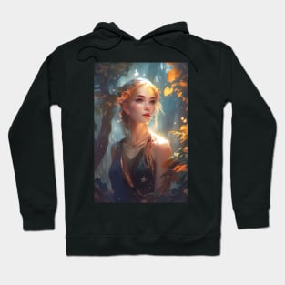 Beautiful woman from fantasy forest Hoodie